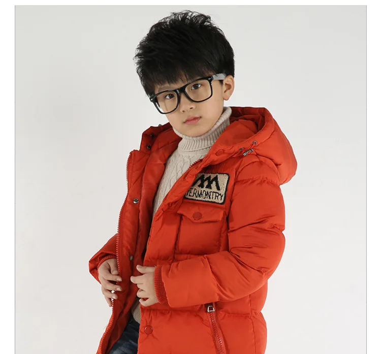 Парка для мальчиков зимняя куртка Детское пальто пуховик из хлопка, зимняя одежда с капюшоном, 3, 4, 5, 6, 7, 8, От 9 до 13 лет
