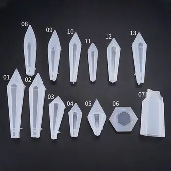 

1 Set Crystal Epoxy Resin Mold Pendulum Casting Silicone Mould Crafts Making Too U4LF