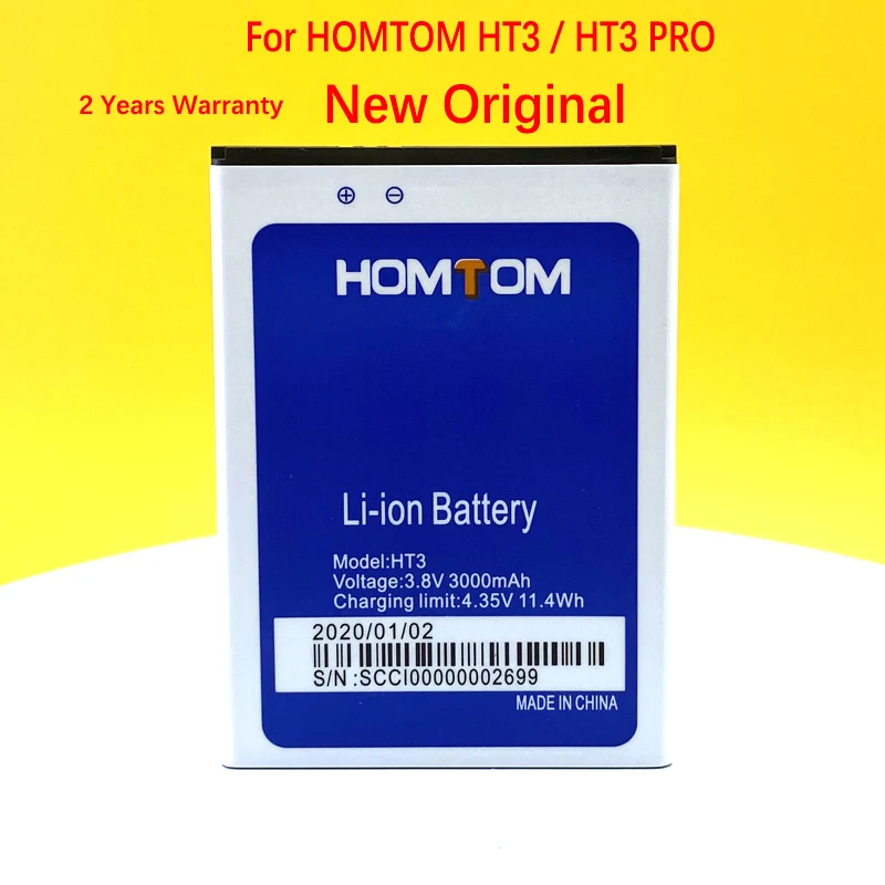 Новый оригинальный Батарея для Homtom HT3 Pro мобильный телефон Замена + номер