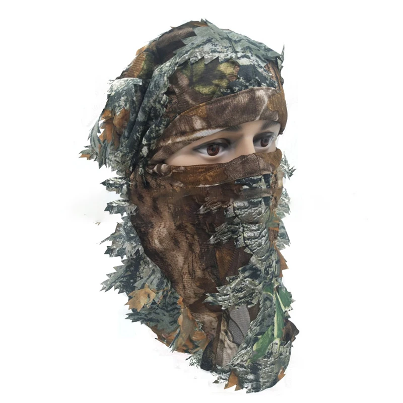 

Hunting Mask Outdoor 3D Camouflage Hood Tactical Elastic Breathable Lightweight for Hunting Accessories Portable Camouflage Mask