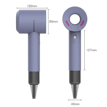 

Black Soft Silicone Protective Cover for Dyson Supersonic Hair Dryer,360 Full Protection Chargin Case for Dyson Blower Cover Ski