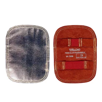 

WELDAS Welding Gloves Pad High Heat Reflective Aluminized Hand Shields Cowhide Split Leather Anti Flame Sewing Welding Pads
