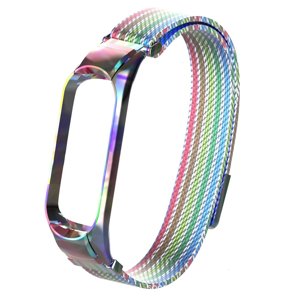 Браслет mi lanese для Xiaomi mi Band 3 4 спортивный ремешок часы из нержавеющей стали ремешок для mi band 3 4 браслет mi band 4 3 ремешок
