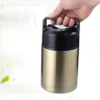 

GURET 800ML/1000ML Double Stainless Thermos Lunch Box Large Capacity Vacuum Flasks Portable Lunch Bento Box Food Container Picni