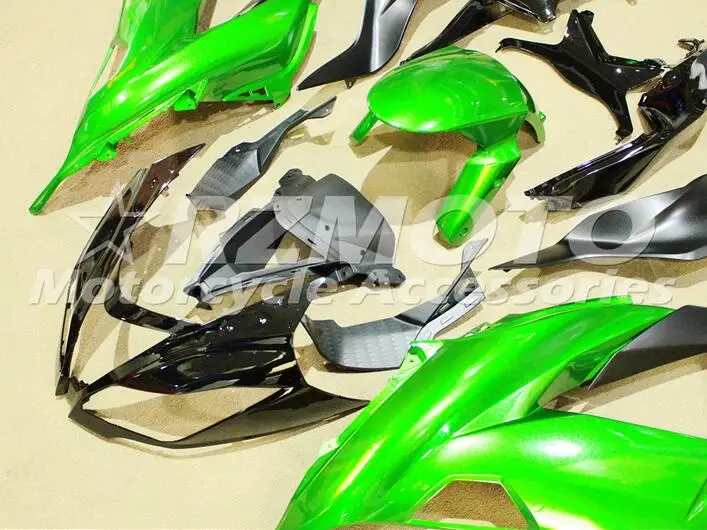ABS полный обтекатель комплект подходит для Kawasaki ZX6R 2013 Обтекатели ZX-6R Ninja 636 599 приятный зеленый черный