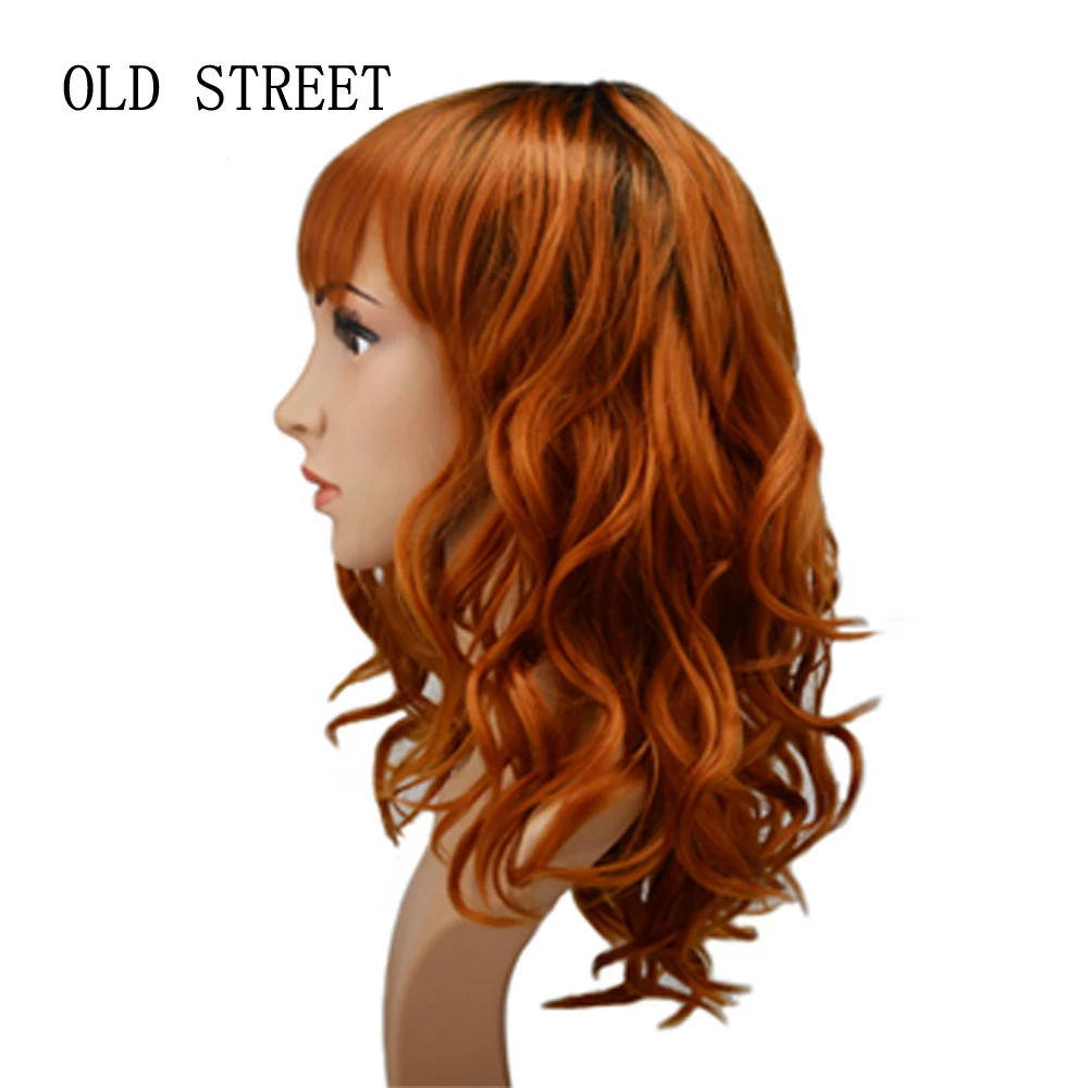 

Ombre Long Wig Synthetic Hair Wavy Wigs For Women Glueless Natural Hair Wigs Cosplay Wigs For Female Daily Party