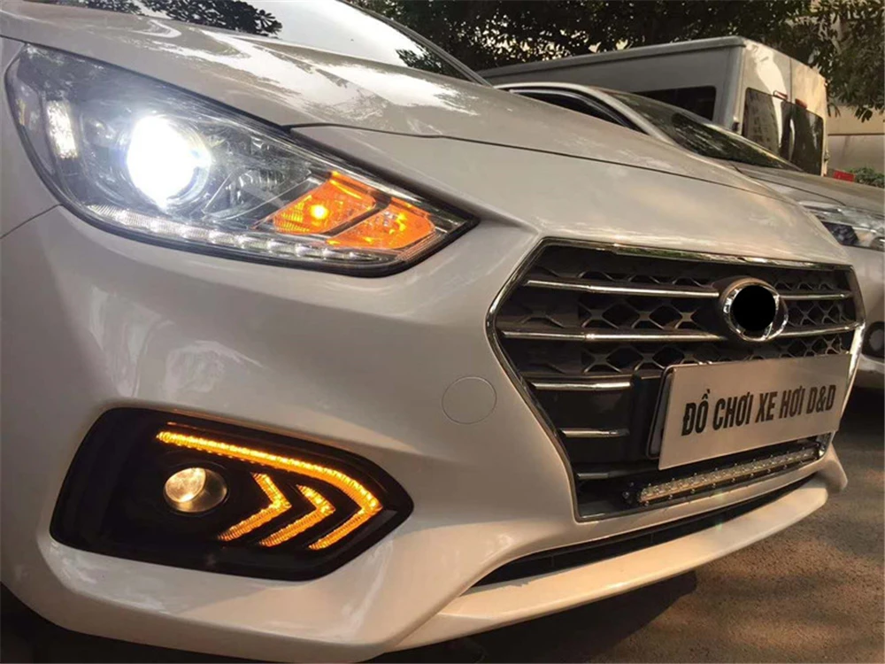1 пара указатели поворота для Hyundai Solaris Accent 2017 2018 2019 2020|Фара авто в сборе| |