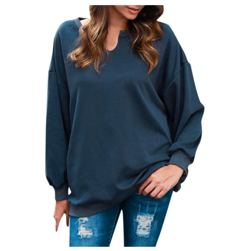 joycosin 2019 winter women clothes casual fashion sweatshirt v