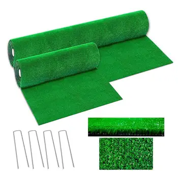 

Toxic-Free Grass Mat Green Artificial Lawns Turf Carpets Fake Sod Home Garden Moss For Home Floor Wedding Decoration