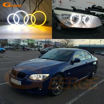 

For BMW 3 Series E92 E93 LCI 328i 335i 335is Coupe Ultra bright Dual Color Switchback led angel eyes drl halo ring turn signal