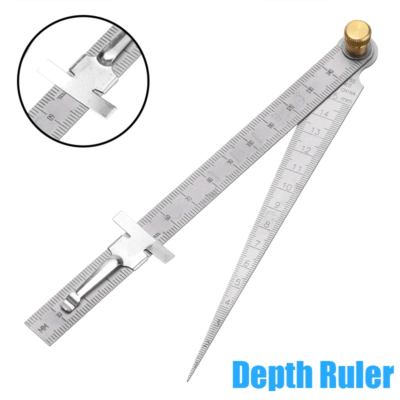 BOSAIYA QAZ1 Heights Precision Welding Taper Feeler Gauge Gage Perdurable Stainless Steel Depth Ruler Manual Welding Measurement Tool TL0309 BOSAIYA QAZ1 Heights Precision Welding Taper Feeler Gauge Gage Perdurable Stainless Steel Depth Ruler Manual Welding Measurement Tool TL0309