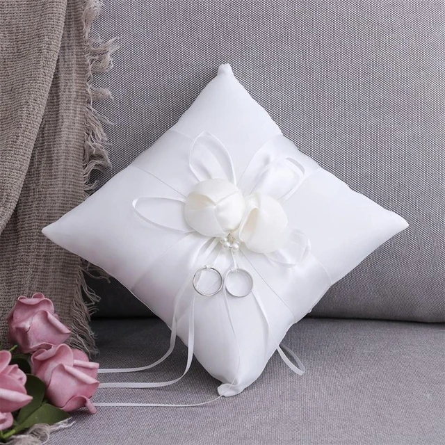 1 Pc Wedding Ring Pillow Bowknot Ring Cushion Lace Ring Holder Wedding  Supply | Fruugo BH