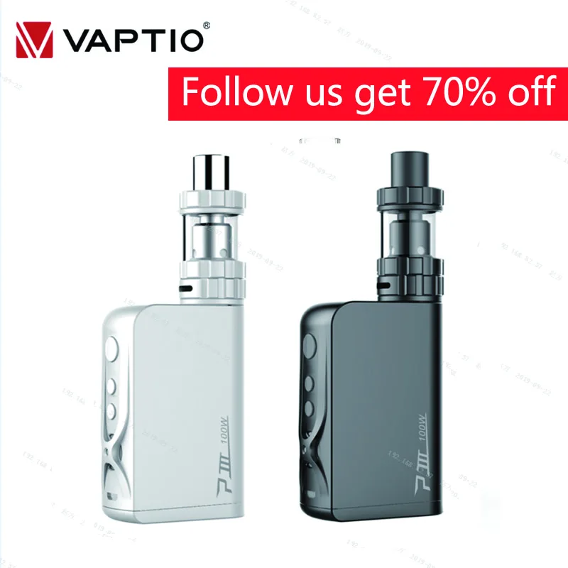 Vape kit Vaptio P3 gear kit электронная сигарета с 100 Вт встроенным аккумулятором 2,0 мл бак в наличии 2 цвета в наличии