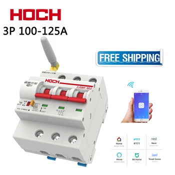 

HOCH ZJSB9-80Z WIFI Circuit Breaker 3P ewelink Remote Control timer smart Intelligent Wireless Switch Factory Free shipping