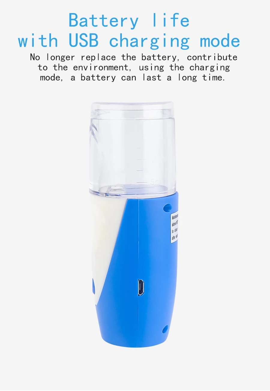 Portable Medical Mesh Nebulizer Freepower Fine Particles Ultrasonic Humidifier Atomizer Handheld Asthma Therapy Inhaler for Baby