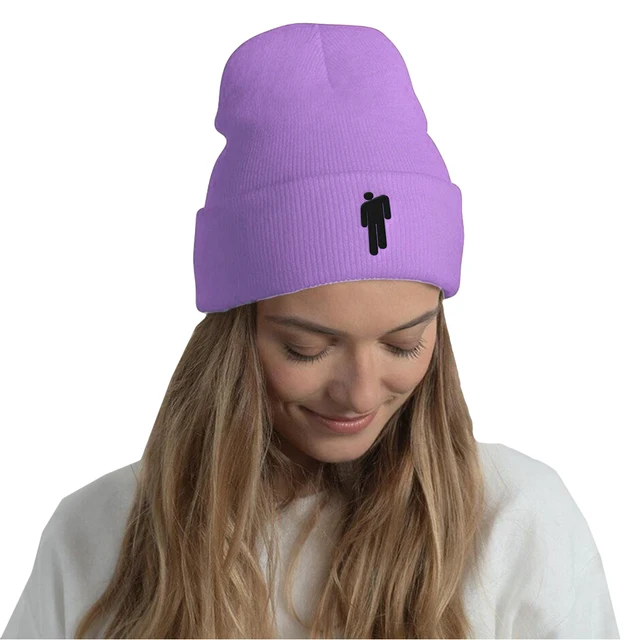 Purple billie eilish beanie Clearance