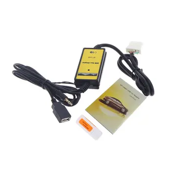 

12-24 VCar Style 3.5mm USB Auto Car Aux In Adapter MP3 Player Cable Radio Interface Cable Fit For Mazda 3/CX7/323/MX5 CX-7