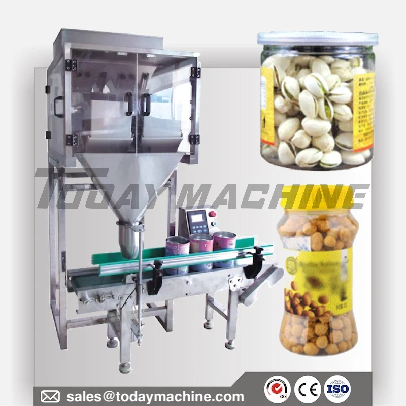 

Coffee granule bag making packing machine 10 multihead weigher conveyor belt checkweigher beans4 head linear combination