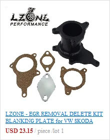 LZONE-EGR комплект для удаления/EGR заглушка клапана для LAND ROVER DISCOVERY 2& DEFENDER TD5 JR-EGR11