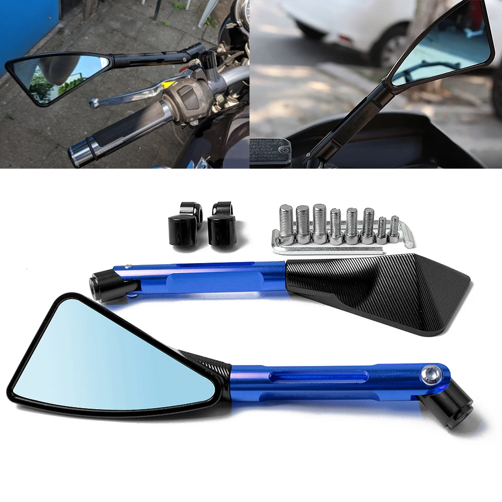 Для YAMAHA R6 2004 2005 2006 KAWASAKI Z1000 Z800 Z750 R1 duke 790 2006 KAWASAKI универсальное CNC мотоциклетное боковое зеркало заднего вида