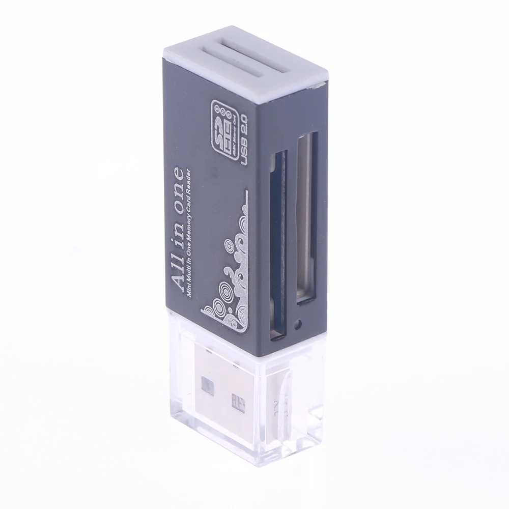 Горячая-карточка распродажи ридер крошечные USB 2,0 мульти карты памяти ридер адаптер для картридер 2 микро-sd TF M2 MMC подарки