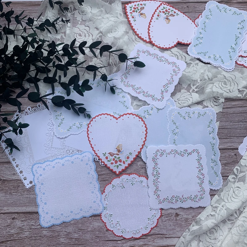 

20 sheets/set Garden Series Fresh Wild Grape Rose Border Memo Pad Creative Cute Flower Plant Can Write Pad Sticky Note Bookmark
