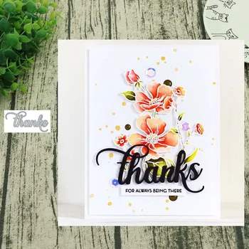 

Thanks letter Metal Cutting Dies cut die mold decoration Scrapbooking Embossing paper craft mould punch stencils