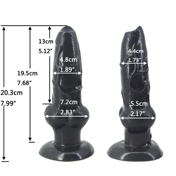 QKKQ Realistic Dog Dildo Pussy Plug With Suction Fake Penis Comfortable Enough Sex Dog And Woman For Man Women Sex Store 2