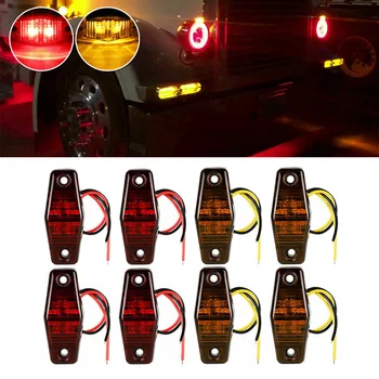 

12V LED Side Marker Light 2.5" Clearance Lamp Truck Trailer Light Red&Amber Accesorios Para Auto Side Marker Lights