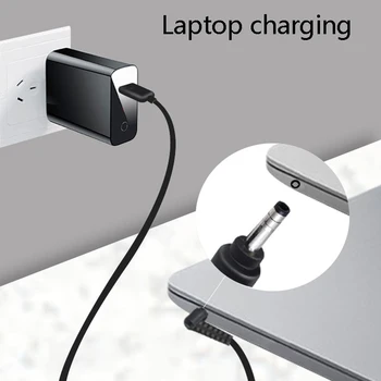 

JORINDO PD to DC Power Cord Type-C Male to 4.0X1.7MM Elbow Laptop PD Charging Cable DC Round Port Fast Charging Cable