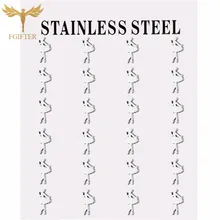 Милые серьги для девочек, прыгающие, балетные, дизайнерские, серебряные, из нержавеющей стали, серьги-гвоздики,, Детская бижутерия