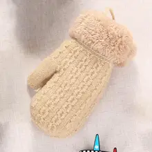 Mittens Stretchy Fashion Keep Warmth Heat Insulated Simple Knitted Gloves