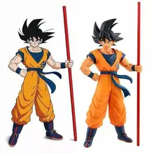 Figura de acción de Dragon Ball, modelo de figura de acción, Goku, Battle Version, 18CM, carcasa de coche, modelo DBZ, juguete para regalo, colección de escritorio, adornos Figma