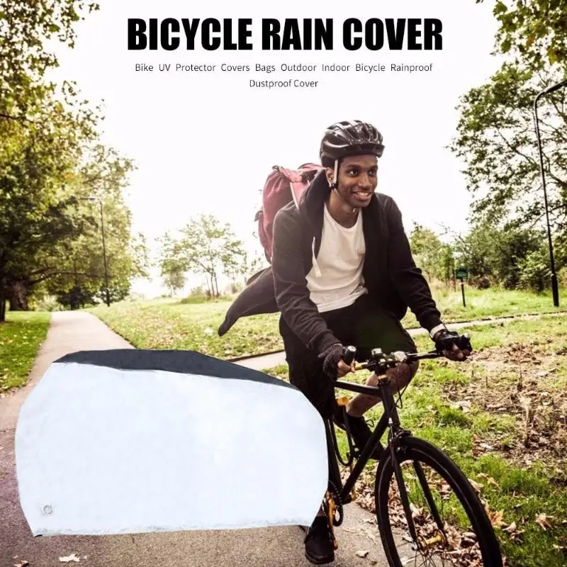 Durable Bike Rainproof Cover Delicate Texture Bike Rainproof Dustproof Cover Bicycle Sun Protector Cover Bag Cycling Accessory