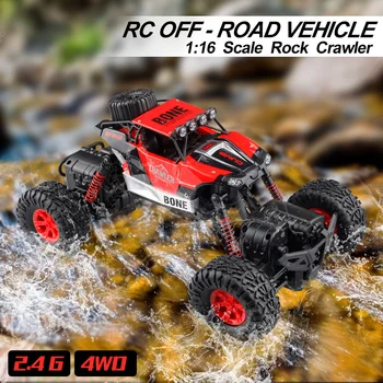 

1/16 Remote Control Car RC Off-road Vehicle Rechargeable Monster Truck Scale 2.4GHz Wireless RC Car Toys For Baby kids