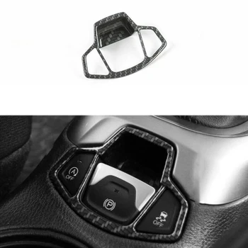 

Car Inner Electronic Handbrake Frame Cover Trim for Jeep Renegade Jeep Compass 2015-2019 (Carbon Fiber Color)