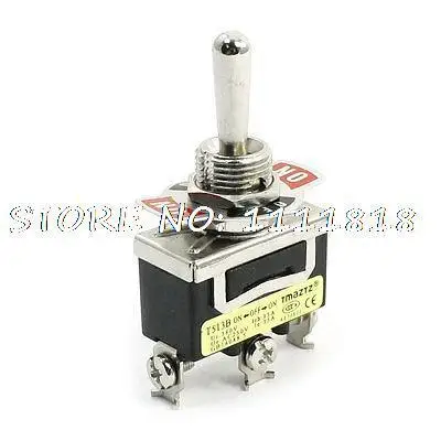 

Panel Mount 3 Terminals SPDT ON-OFF-ON Toggle Switch Black 380V 15A