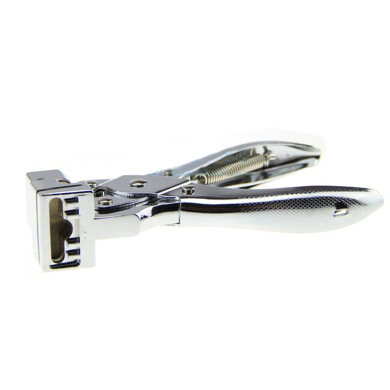 PVC Plastic ID Cutter Paper Tag Tool Plier Hole Identity Puncher Punch stationery Office Badge Card paperboard paper cutter paper punch hole punching tools paper craft punch