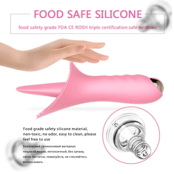 Innovative 10 Speed Vibration Quiet G-spot Tongue Clitoris Stimulator Mini Vibrating Sex Toys for Women Rechargeable Erotic Toys 4
