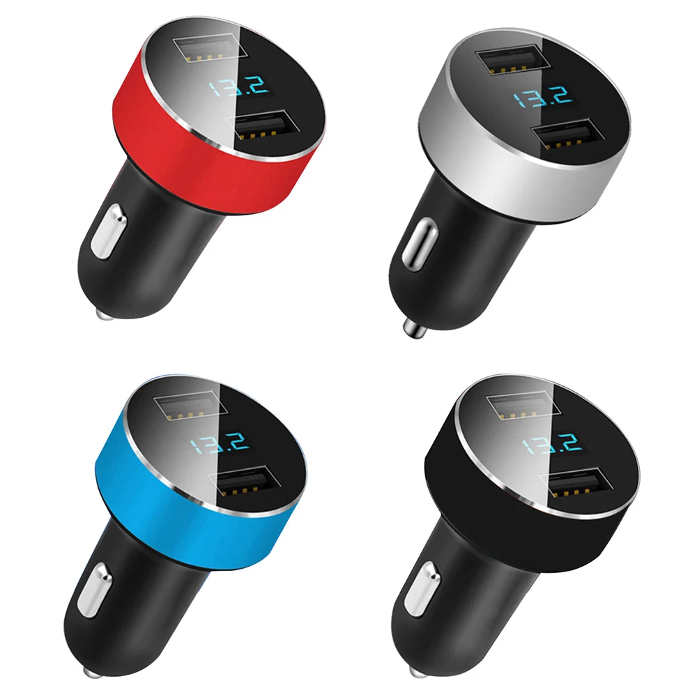 Быстрая зарядка 3 0 Автомобильное зарядное устройство двойной USB быстрое