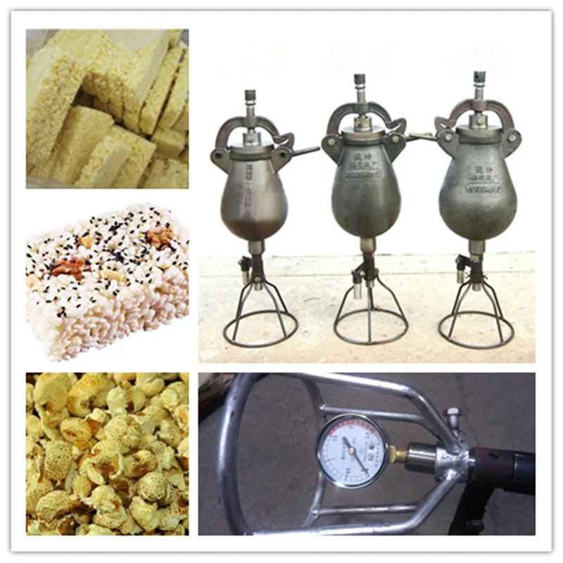 

1.5kg volume hand-cranking old cannon popcorn machine old-fashioned manual corn maize puffing machine fire popcorn maker