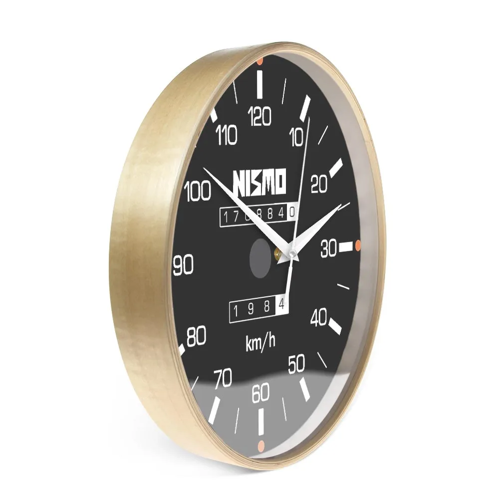 Motorsports Skyline 320km/h Tribute Speedometer Modern Design Wall Clock Driving Racing Artwork Car Dashboard Gauges Wall Watch 5