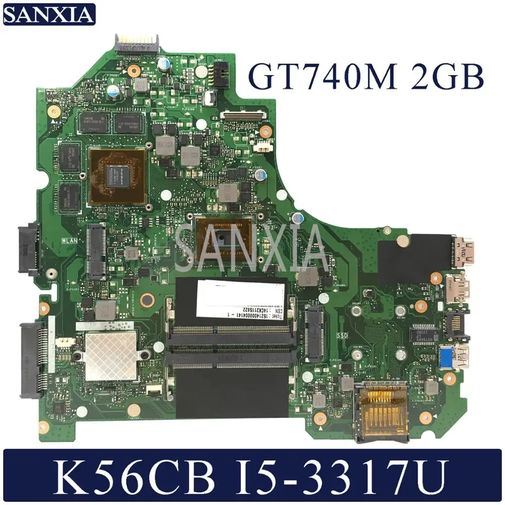 Najtaniej KEFU K56CM laptopa płyta główna do asusa K56CB K56C S550CB S550CM oryginalne płyty głównej płyta główna I5 3337U 3317U GT740M