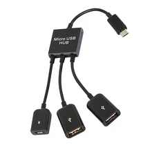 3 in 1 Micro USB OTG Cable Data Transfer Micro USB Male to Female Adapter Game Mouse Keyboard Adapter Cable For Samsung Huawei