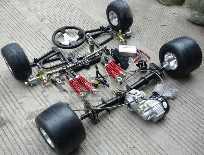 GO KART картинг ATV UTV спереди Swingarms задний мост 48V 500W мотор с ручным управлением