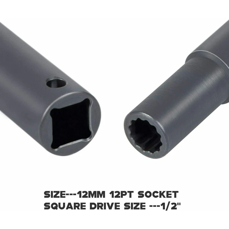 J-44706 Rocker Arm Shaft Socket For Detroit 60 Series 12MM 12PT 1/2 Inch Drive