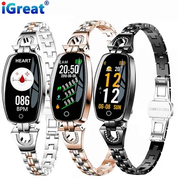

iGreat H8 lady Smart Bracelet Women Activity Fitness Tracker Heart Rate Monitor Blood Pressure IP67 Waterproof Smart Wristband