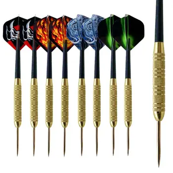 

12pcs Professional Steel Tip Darts Set with PC Shafts PET Flights for Indoor Dartboard Game