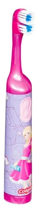 Зубная щетка для девочек Colgate «Barbie», электрическая, мягкая