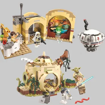 

Random Free Gift Star Wars Seriers Mos Eisley Cantina Skywalke R2D2 Building Block Brick Toy Compatible Lepining Toy Gift